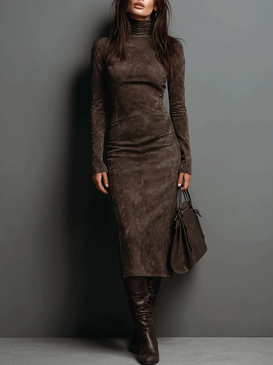 Giada | Midikleid aus Wildleder